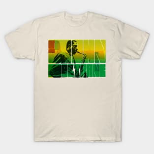 John Coltrane typography graphic T-Shirt